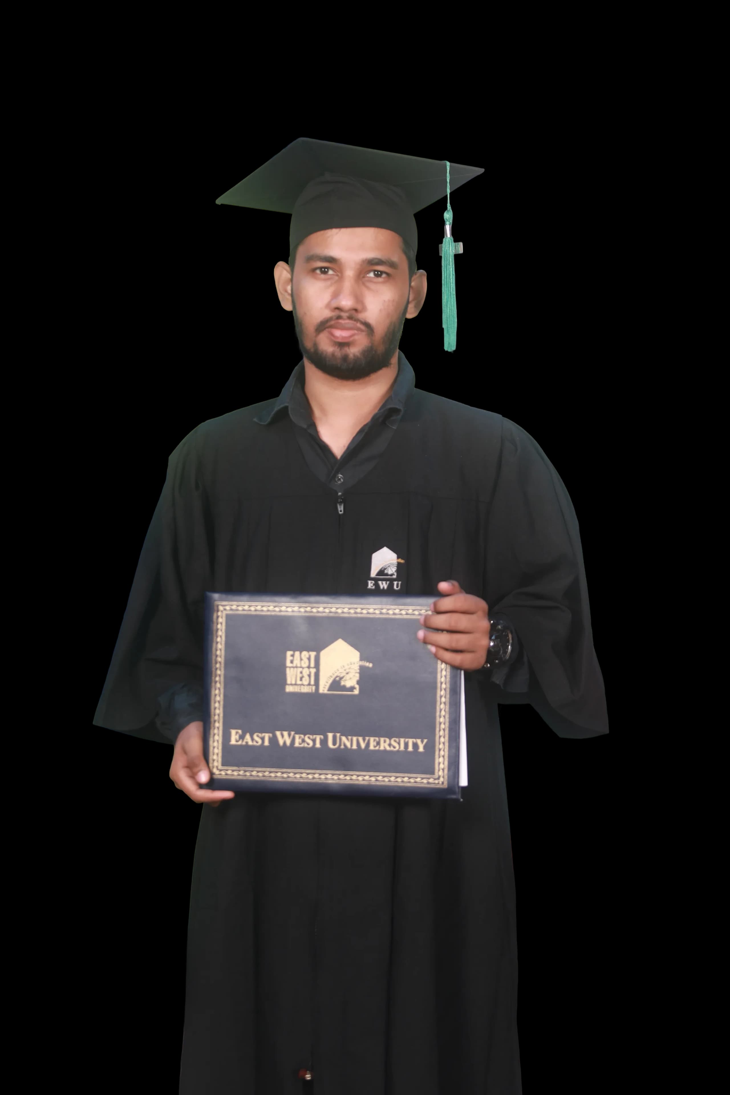 Emran Sheikh Ratul in graduation attire