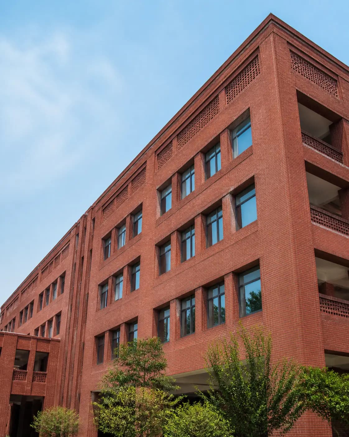 East West University red brick academic building